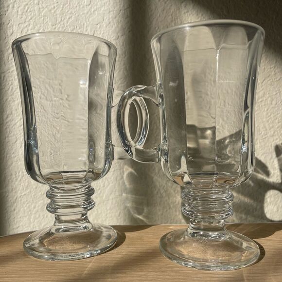 Vintage | Set of 2 Irish Coffee Mugs Drinkware with Handle - Picture 6 of 8